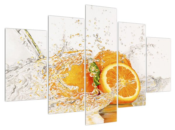 Obraz šťavnatých pomarančov (150x105 cm)