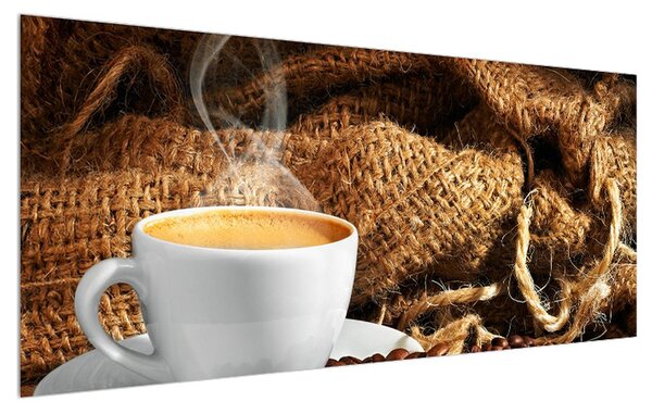 Obraz šálky kávy (120x50 cm)