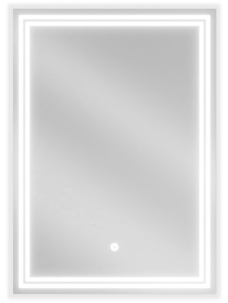 Mexen Taco podsvietené kúpeľňové zrkadlo 50 x 70 cm, LED 6000K, proti zahmlievaniu - 9805-050-070-611-00