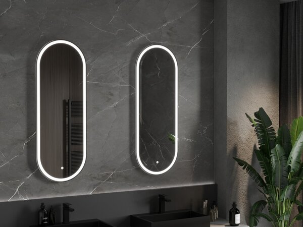 Mexen Bono osvetlené kúpeľňové zrkadlo 45 x 120 cm, LED 6000K, proti zahmlievaniu - 9816-045-120-611-00