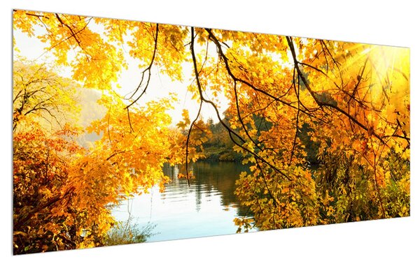 Jesenný obraz stromu (120x50 cm)