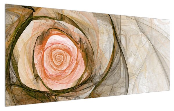 Moderný obraz ruže (120x50 cm)
