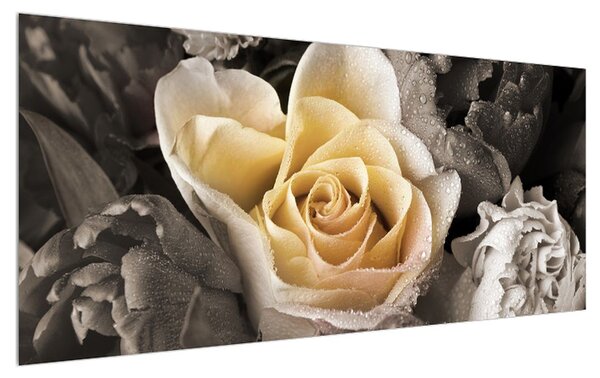 Obraz ruže (120x50 cm)