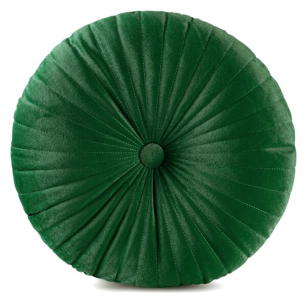 DEKORAČNÝ VANKÚŠ VELVET68 (FI) 40 CM TMAVOZELENÁ