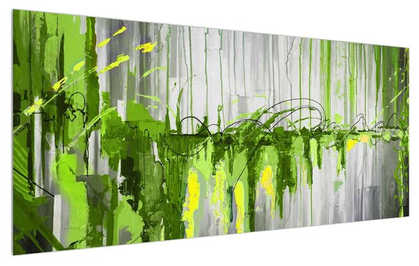 Abstraktný obraz - maľba (120x50 cm)