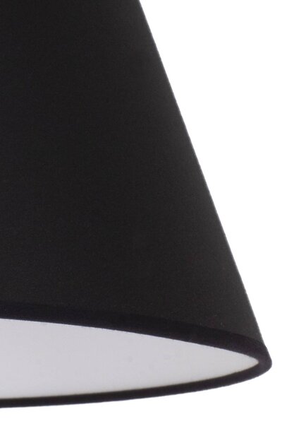 Tienidlo na lampu Sofia výška 21 cm, čierna/biela
