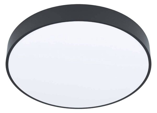 Stropné LED svetlo Zubieta-A, čierna, Ø 30 cm