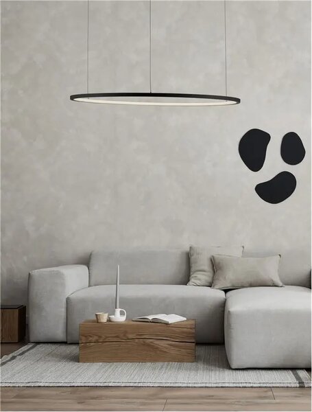 LED luster Tarquin 80 čierne