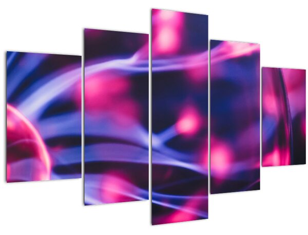 Abstraktný fialový obraz (150x105 cm)