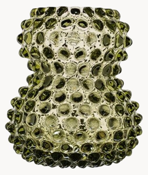 Ručne fúkaná váza Hobnail Birdie, V 13 cm