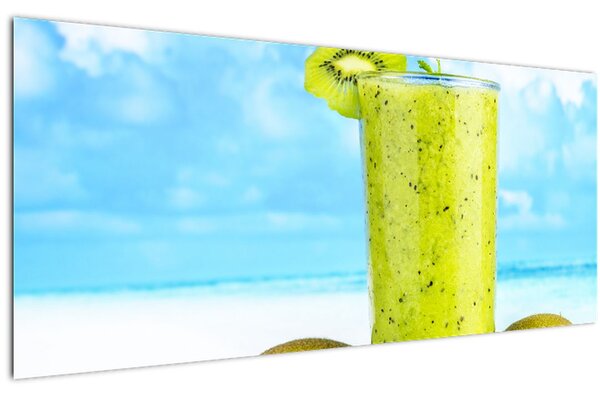 Obraz - kiwi smoothie (120x50 cm)