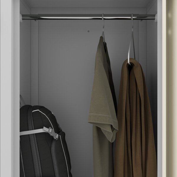 Šatníková skriňa typu L sivá / dub sonoma: Eco Design JULIA, 800 x 1850 x 450 mm
