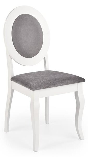 Halmar BAROCK stolička biely / šedá