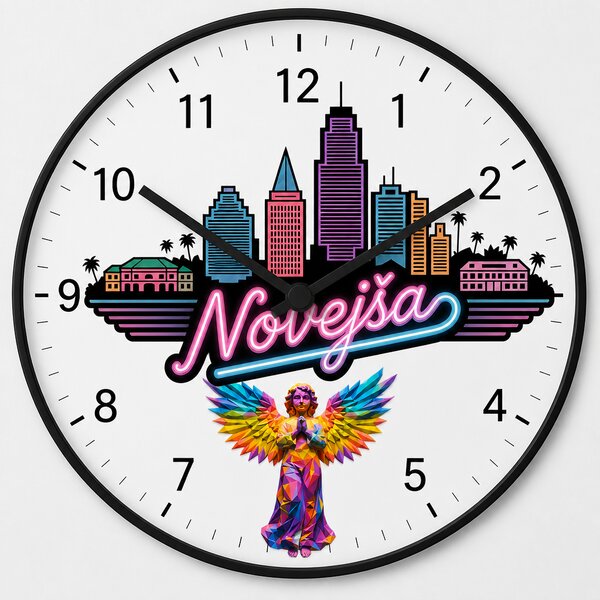 Tiché HDF hodiny - Spišská Nová Vice City 3mm
