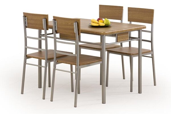 Halmar NATAN zostava stôl + 4 stoličky