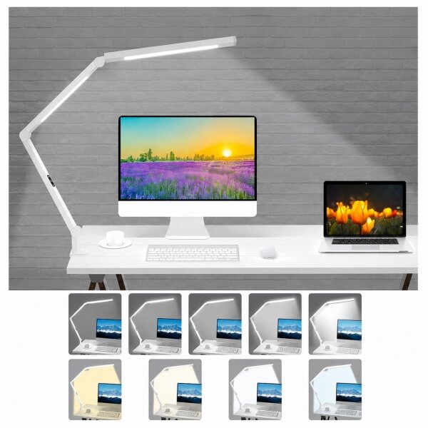 Brilagi-LED Stmievateľná dotyková stolná lampa VARIO LED/12W/230V 3000-6500K biela