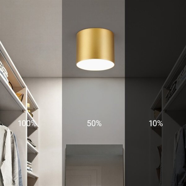 Immax NEO 07317L - LED stmievateľné stropné svietidlo RONDATE 18W/230V 11,5 cm Wi-Fi Tuya zlaté