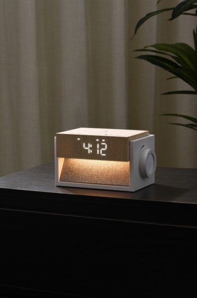 Immax NEO 09114L - LED stolná lampa s budíkom a nabíjaním CALM LED/1,2W/5V