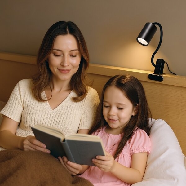 Immax NEO 08293L - Flexibilná lampa so svorkou PUNTO 1xGU10/9W/230V čierna