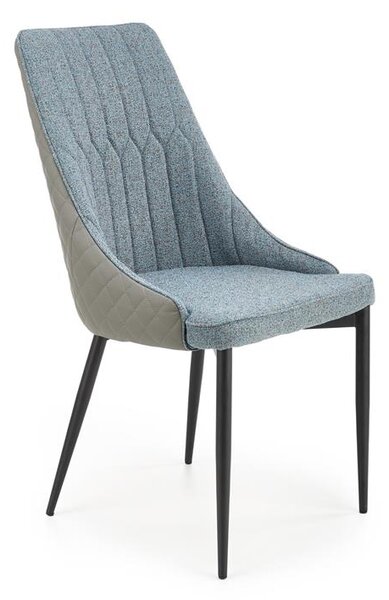 Halmar K448 stolička svetlo šedá/modrá