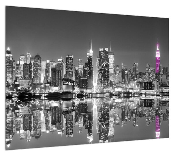 Čiernobiely obraz New Yorku (70x50 cm)