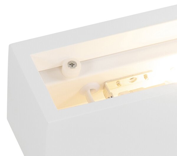 Moderná nástenná lampa biela - Santino Novo