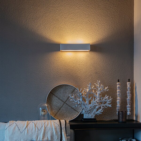 Moderná nástenná lampa biela 2-svetlá - Tjada Novo