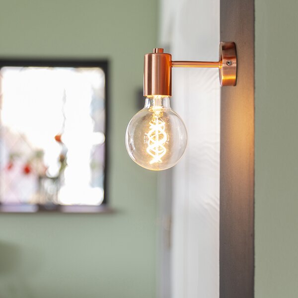 Inteligentná nástenná lampa Art Deco medená vrátane žiarovky G95 WiFi - Facil