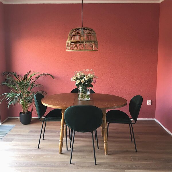 Orientálna závesná lampa ratan 44 cm - Michelle