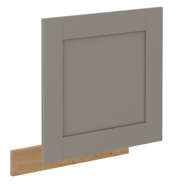 Dvierka na vstavanú umývačku LAILI - 570x596 cm, svetlo šedá / dub artisan