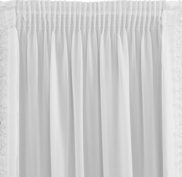 ZÁCLONA NA PÁSKE LUISA 140X270 CM BIELA