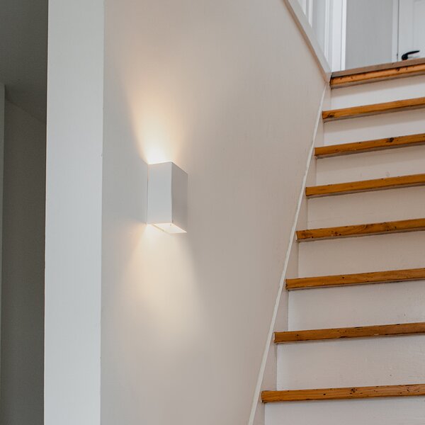 Moderná nástenná lampa biela - Otan S