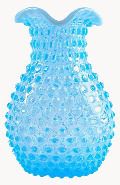 Ručne fúkaná váza Opaline Hobnail, V 21 cm
