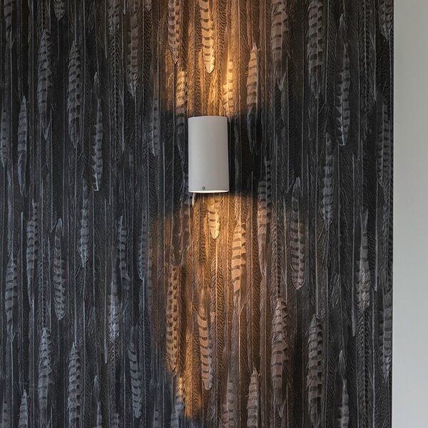 Moderná nástenná lampa biela okrúhla 2-svetlá - Sandy