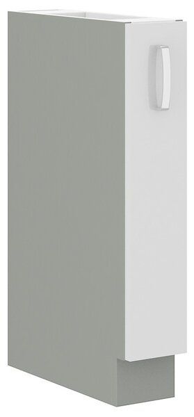 Výsuvná skrinka ULLERIKE - šírka 15 cm, biela / šedá