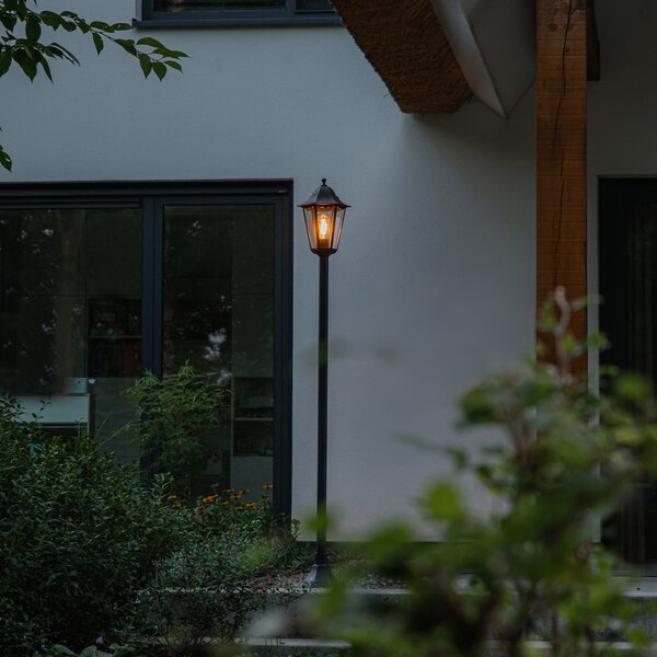 Klasická vonkajšia stojaca lampa čierna 170 cm IP44 - New Orleans 1