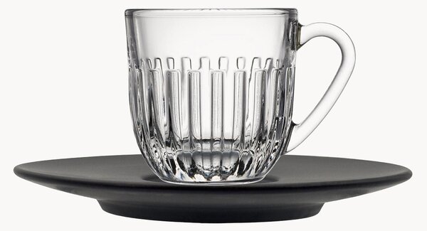 Porcelánové šálky na espresso's podšálkami Ouessant, 2 ks