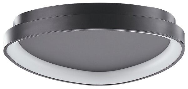 Stropné svietidlo čierne oceľové akrylové integrované LED svetlo trojuholníkový tvar dekoratívne moderné osvetlenie