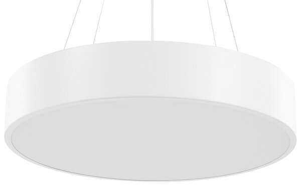 Závesná lampa biela oceľová akrylová integrované LED svetlo okrúhle svietidlo moderný dizajn