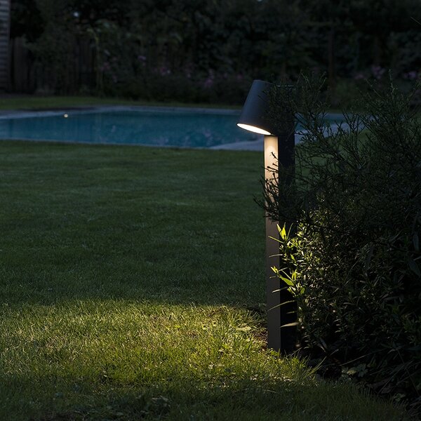 Moderná vonkajšia stojaca lampa antracit vrátane LED - Uma
