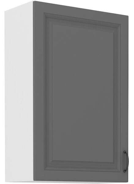 Vysoká horná skrinka SOPHIA - šírka 60 cm, šedá / biela