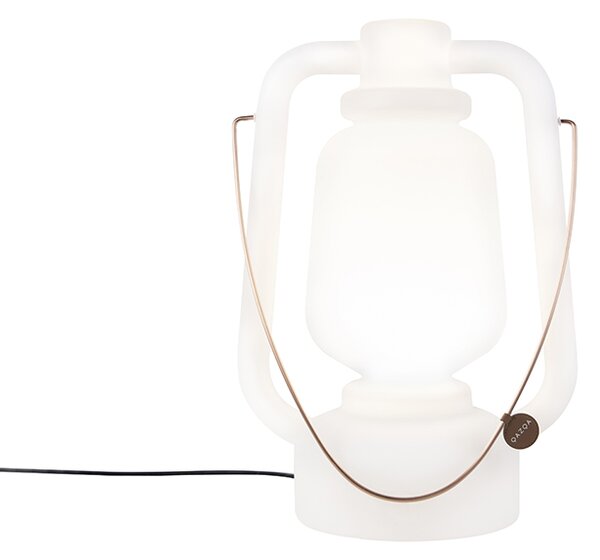 Stojaca lampa biela 51 cm IP44 - Storm Large
