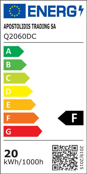 ACA Lighting LED vonkajšie reflektor Q 20W/12-24V DC/6000K/1760Lm/110°/IP66, čierny