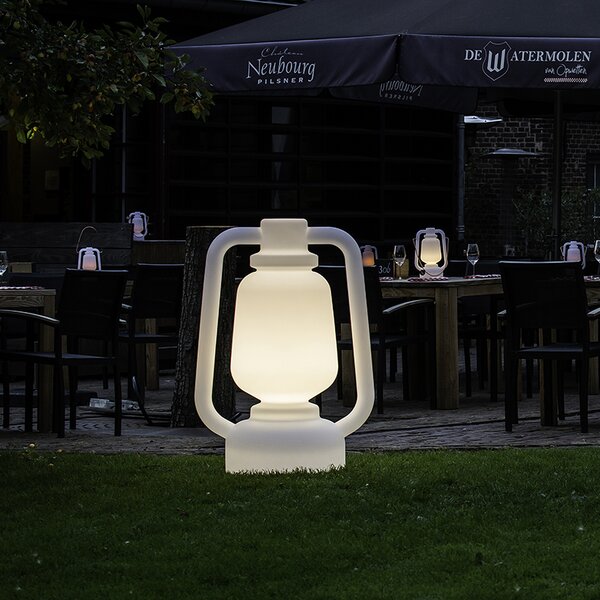 Stojaca lampa biela 110 cm IP44 - Storm Extra Large