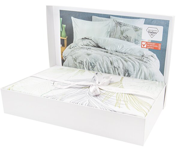 SATÉNOVÉ OBLIEČKY LUXURY PREMIUM PALMIRO 200X220 CM, 2KS 70X80 CM LISTY