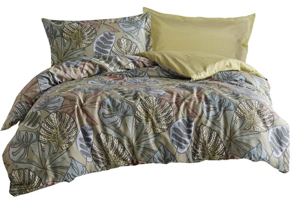 SATÉNOVÉ OBLIEČKY LUXURY PREMIUM GRETA 160X200 CM, 2KS 70X80 CM LISTY