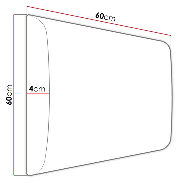 Čalúnený panel 60x60 PAG - hnedý