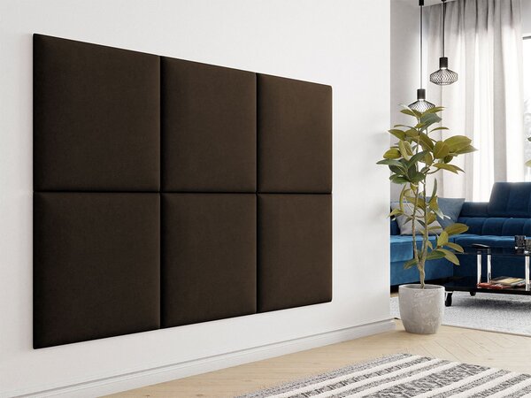 Čalúnený panel 60x60 PAG - hnedý