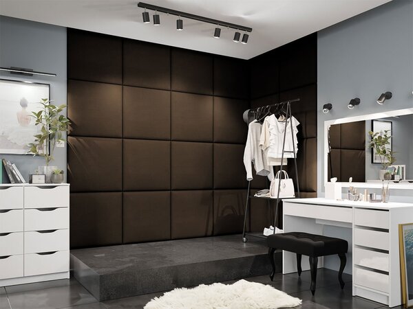 Čalúnený panel 60x60 PAG - hnedý