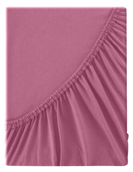 BAVLNENÉ PRESTIERADLO S GUMOU ADELA 120X200X25 CM RUŽOVÁ